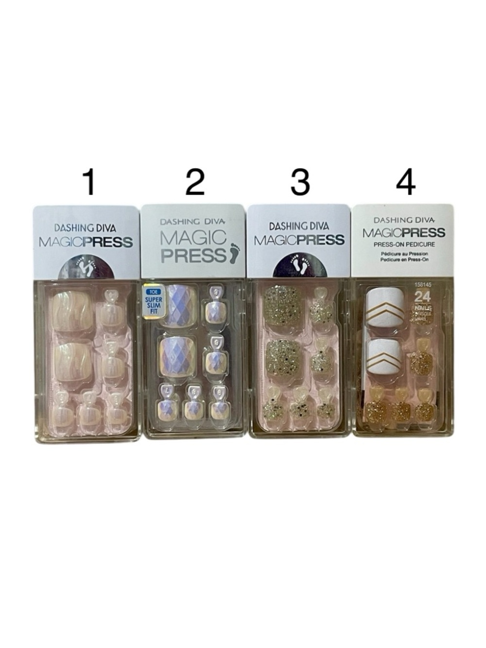 Dashing Diva Press-On Pedicure Sets - CHOOSE YOUR DESIGN- $14 Each or 2 for $25 - Picture 2 of 5